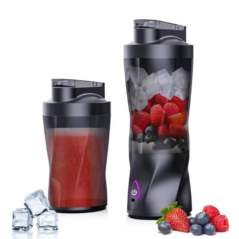 Portable Blender Electric Juicer Fruit Mixers USB Rechargeable Smoothie Mini Blender Multifunction Juice Maker for Use in Homes.